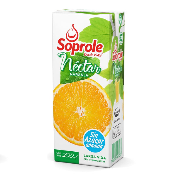 Jugo Nectar En Cajita 200 Cc Naranja SOPROLE 