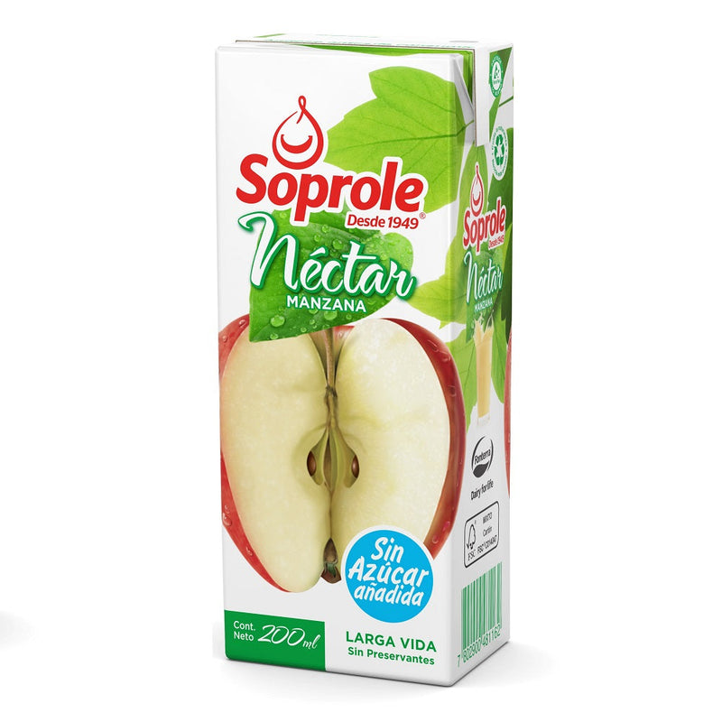 Jugo Nectar En Cajita 200 Cc Manzana SOPROLE 