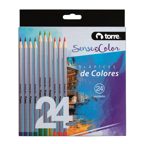 Set Lápices Color Soc 24 Colores TORRE Colores Surtidos 