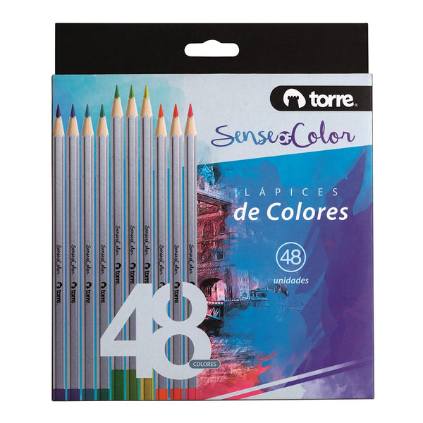 Set Lápices Color Soc 48 Colores TORRE Colores Surtidos 