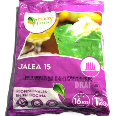 Jalea En Polvo Frambuesa 1 Kg MACROFOOD 