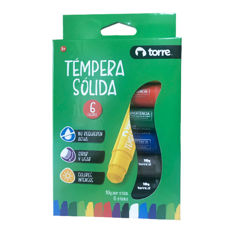 Artel Tempera Solida 6 Colores 10gr