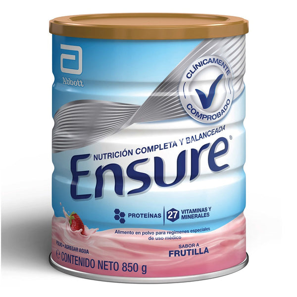 Alimento Nutricional Tarro 850 Gr Frutilla ENSURE 