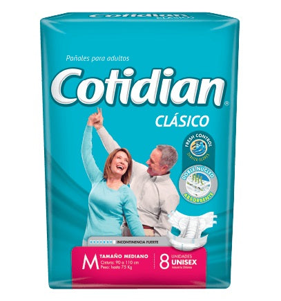 Pañal Adulto Clasico Talla M 8 Un COTIDIAN 