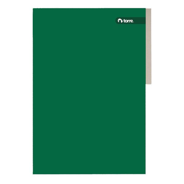 Carpeta Cartulina Pigmentada Oficio Verde TORRE 