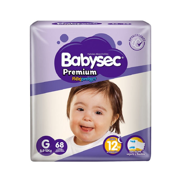 Pañal Premium G 68 Un BABYSEC 