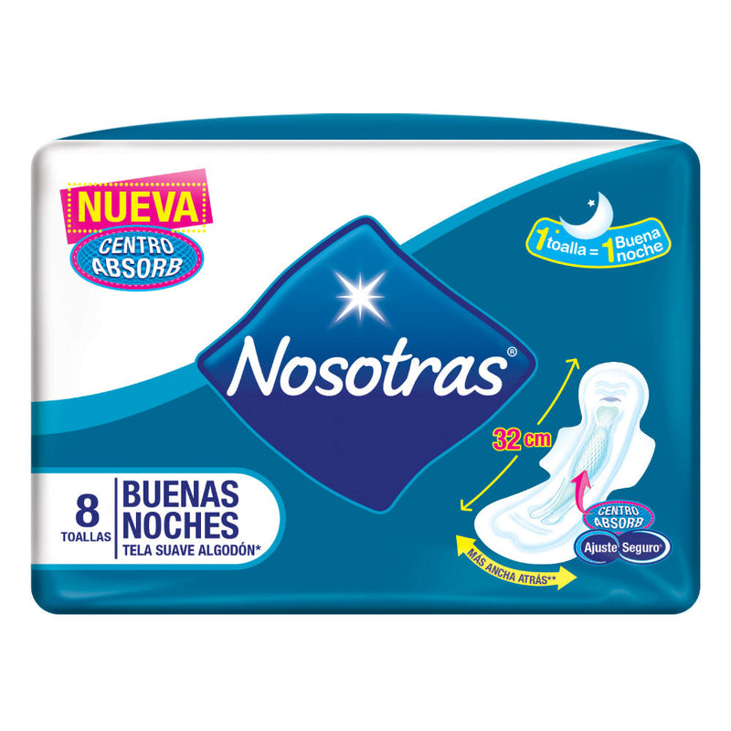 Toalla Nocturna Tela Suave 8 Un NOSOTRAS 