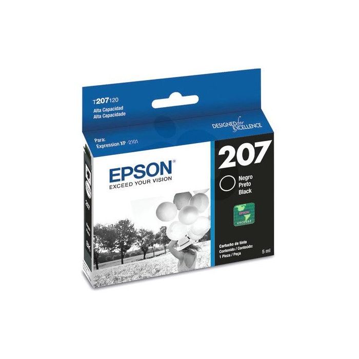Tinta T207120-Al Negro 300 Páginas T207120-Al EPSON Negro 