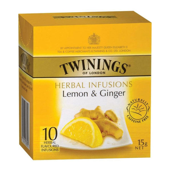 Infusion Limon Jengibre 10 Bolsas 15 Gr TWININGS 