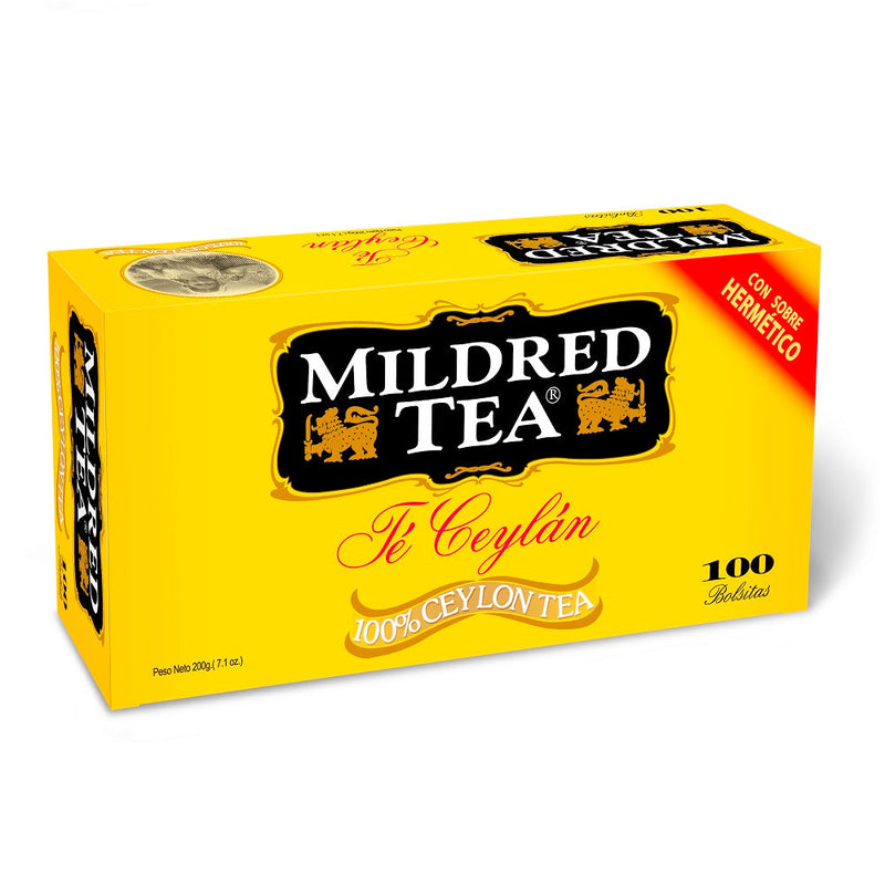 Te Negro Ceylan 100 Bolsas MILDRED TEA 