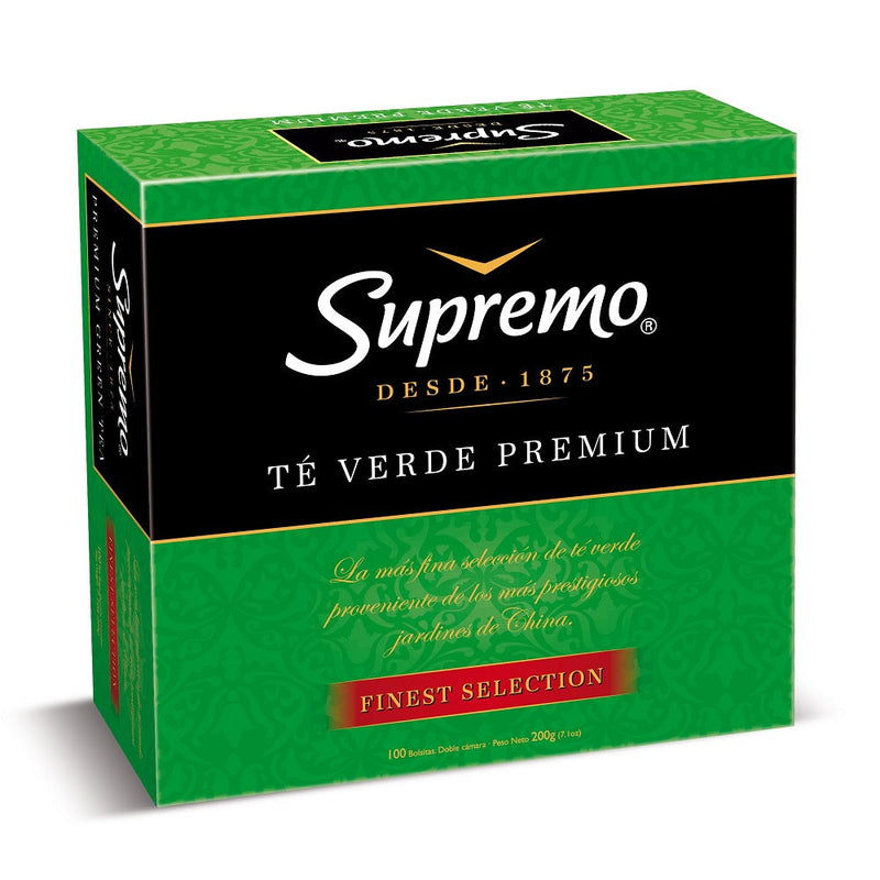 Te Verde Supremo Premium 100 Bolsas SUPREMO 