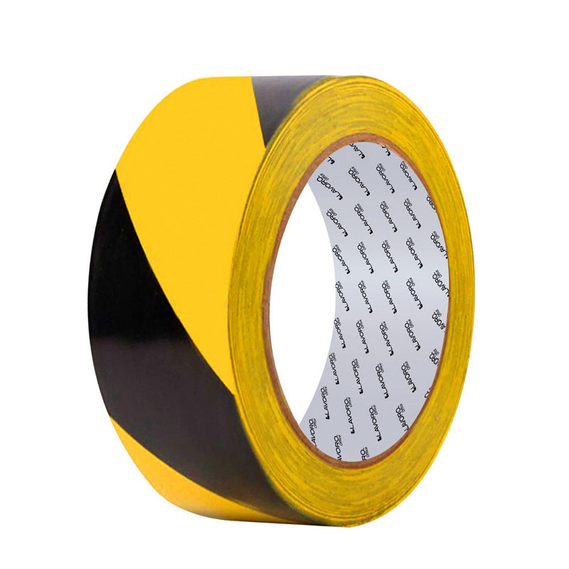 Cinta Delimitadora Amarillo/Negro 15 mt X 50 mm LAVORO Amarillo / Negro 