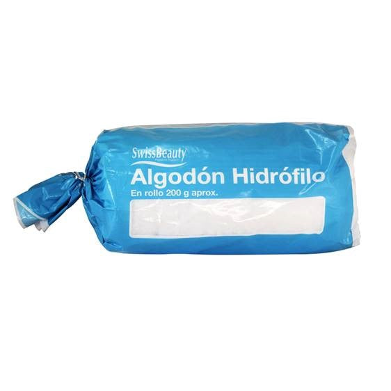Algodon Hidrofilo 200 gr SWISS BEAUTY Blanco 