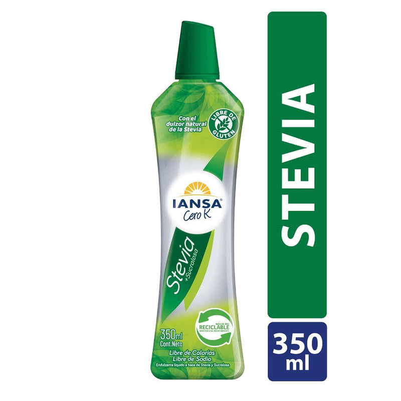 Endulzante Stevia Liquido 350 Ml IANSA CERO K 