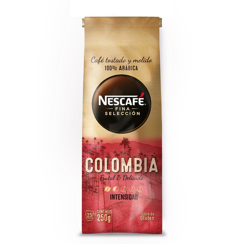 Café grano Molido Colombia Fina Selección NESCAFE 