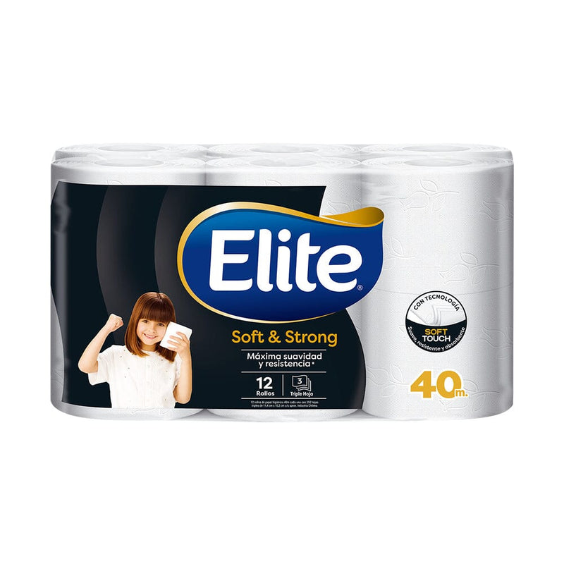 Papel Higiénico Softstrong 40 mt X12 ELITE 