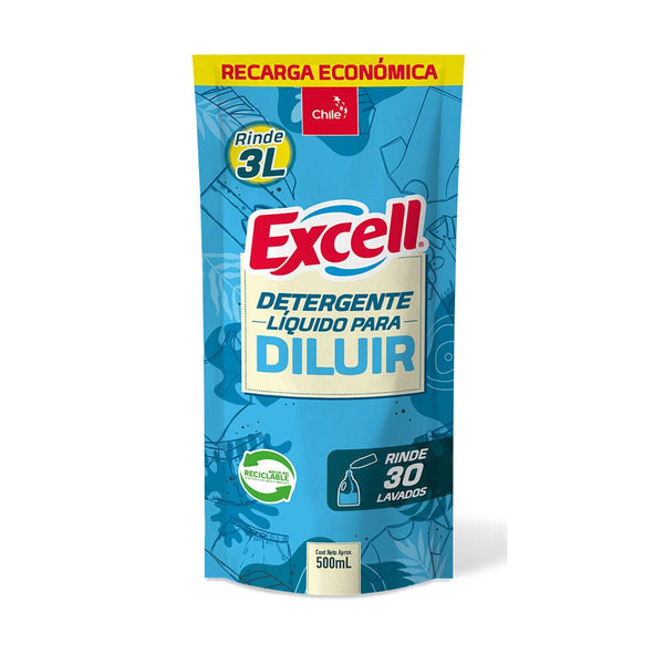 Detergente Para Diluir Doypack 500 cc (Rinde 3 Lt) EXCELL 