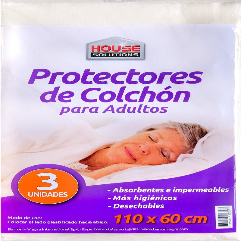 Sabanilla Protectora 60X110Cm Bolsa 3 Un HOUSE SOLUTIONS 