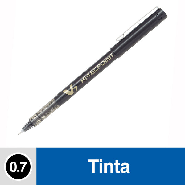 Lápiz Tinta 0.7 mm Punta Media Negro Hi Tecpoint V7 PILOT Negro 