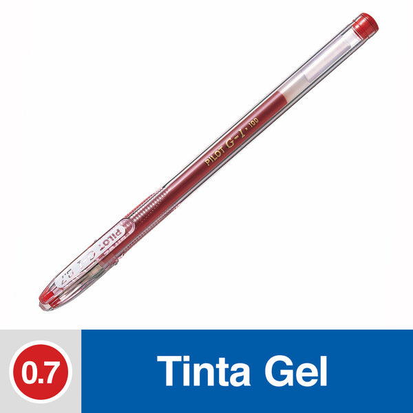 Lápiz Tinta Gel 0.7 mm Punta Media Rojo G1 PILOT Rojo 