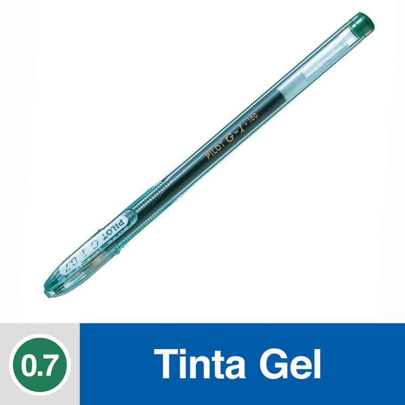 Lapiz Tinta Gel 0.7 Mm Punta Media Verde G1 PILOT 