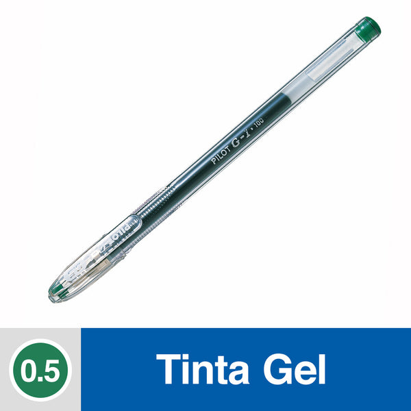 Lapiz Tinta Gel 0.5 Mm Punta Fina Verde G1 PILOT 