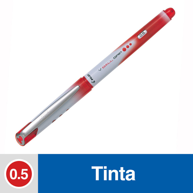 Lápiz Tinta Gel 0.5 mm Punta Fina Rojo New Vball Grip PILOT Rojo 