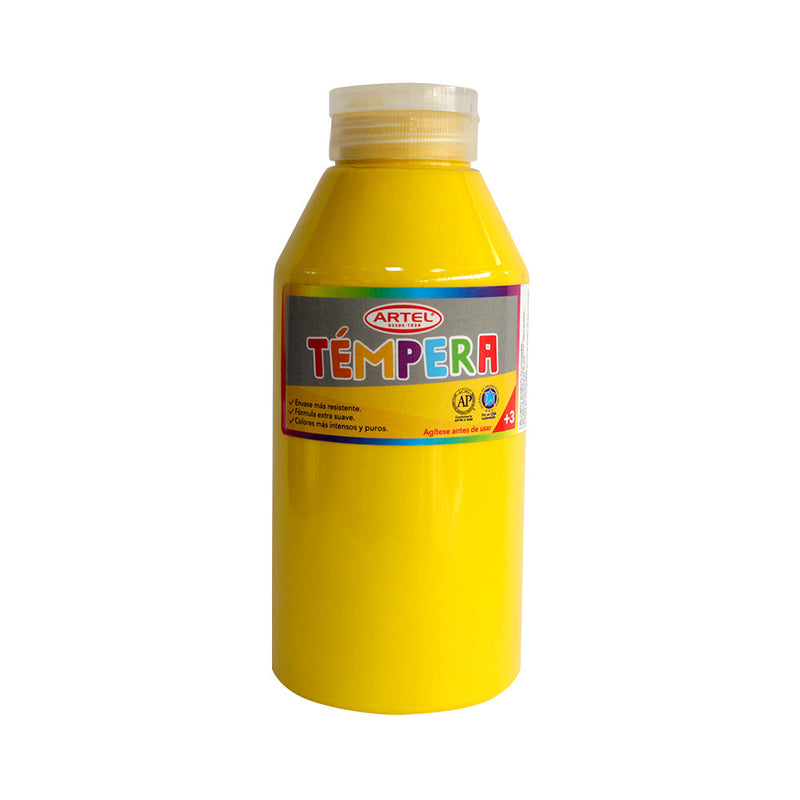 Tempera Amarillo Medio 500 ml ARTEL Amarillo 