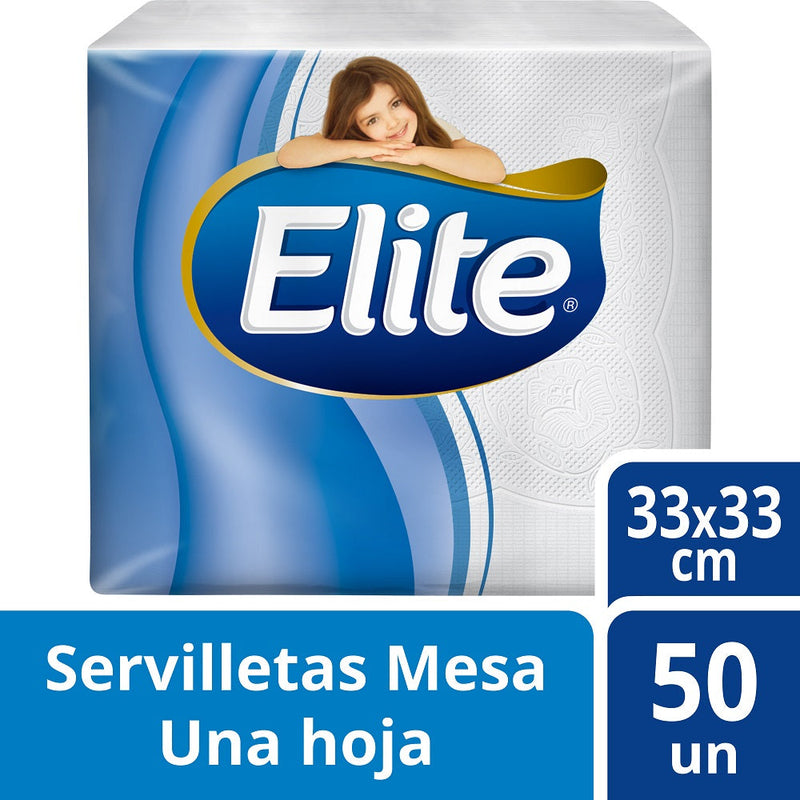 Servilleta Mesa 1 X 50 Un Hoja Simple ELITE 