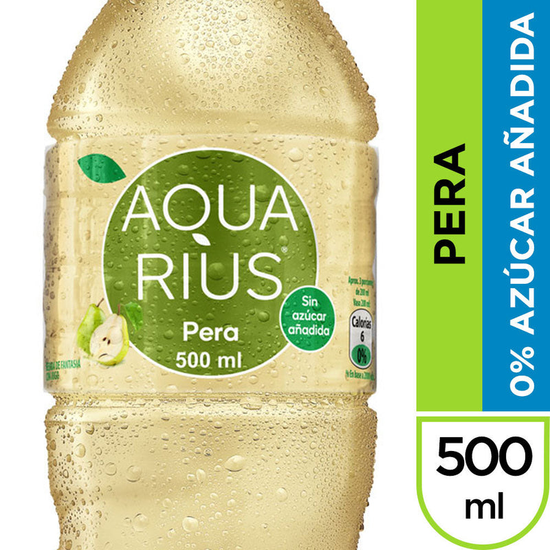 Agua Con Sabor Pera 500 Cc AQUARIUS 