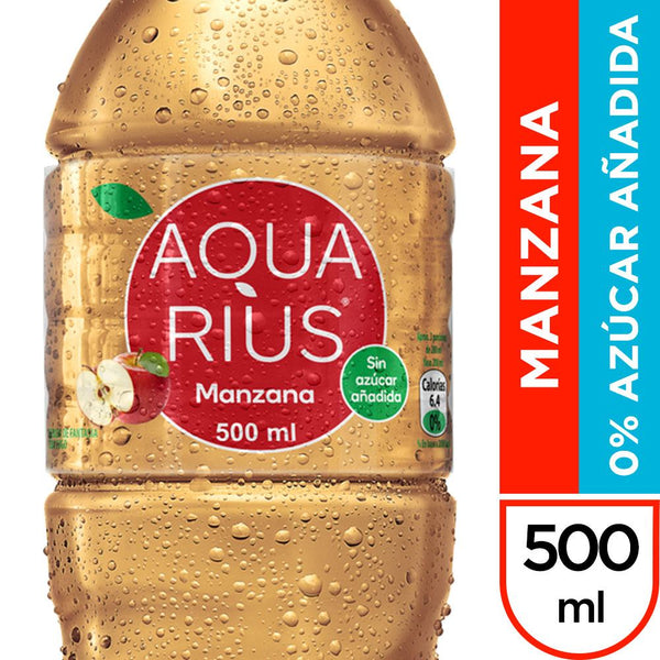 Agua Con Sabor Manzana 500 Cc AQUARIUS 