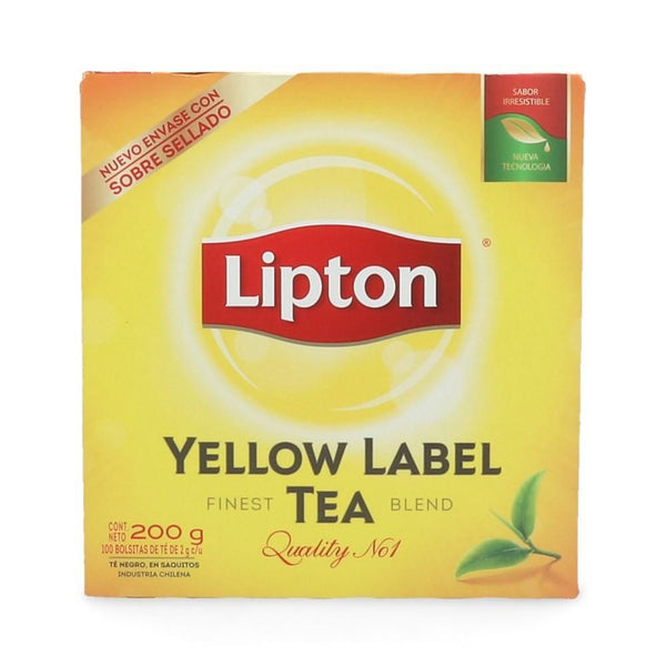 Te Negro Yellow Label 100 Bolsas LIPTON 