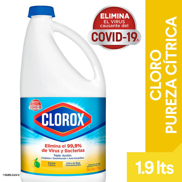 Cloro Tradicional 1.9 Lt Multisuperficies Citrico CLOROX 