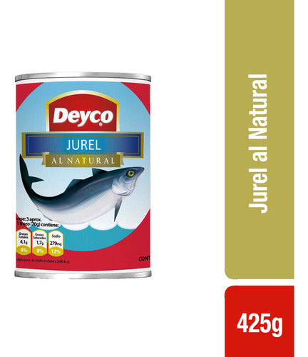 Jurel Al Natural Tarro 425 Gr DEYCO 