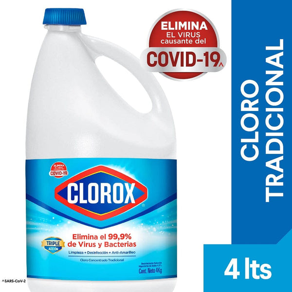 Cloro Tradicional 4 Lt CLOROX 