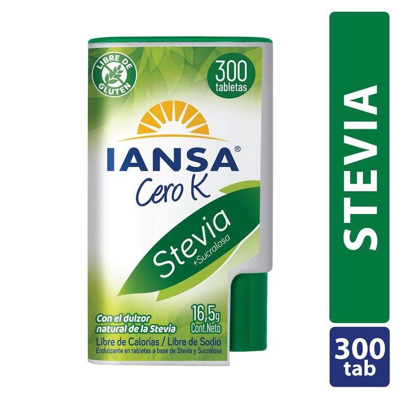 Endulzante En Tabletas Stevia 300 Un Sens Cero K IANSA 