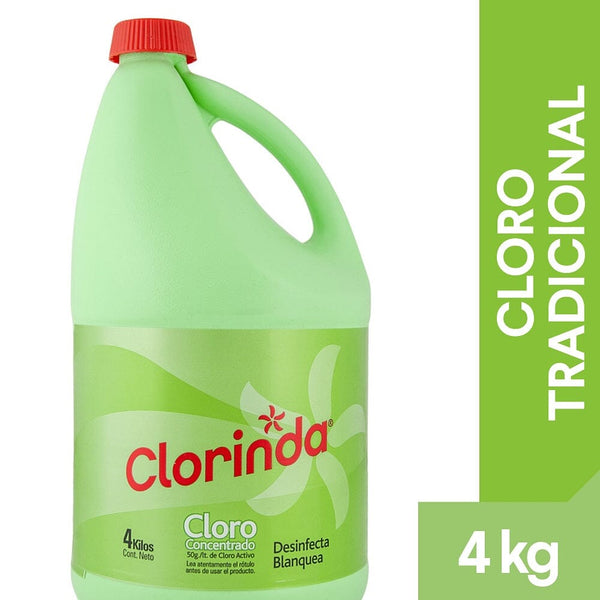 Cloro Concentrado 4 Lt Multisuperficies CLORINDA 