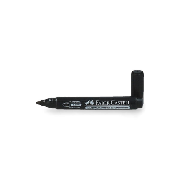 Marcador Permanente Desechable Punta Redonda Negro N52-E FABER CASTELL Negro 