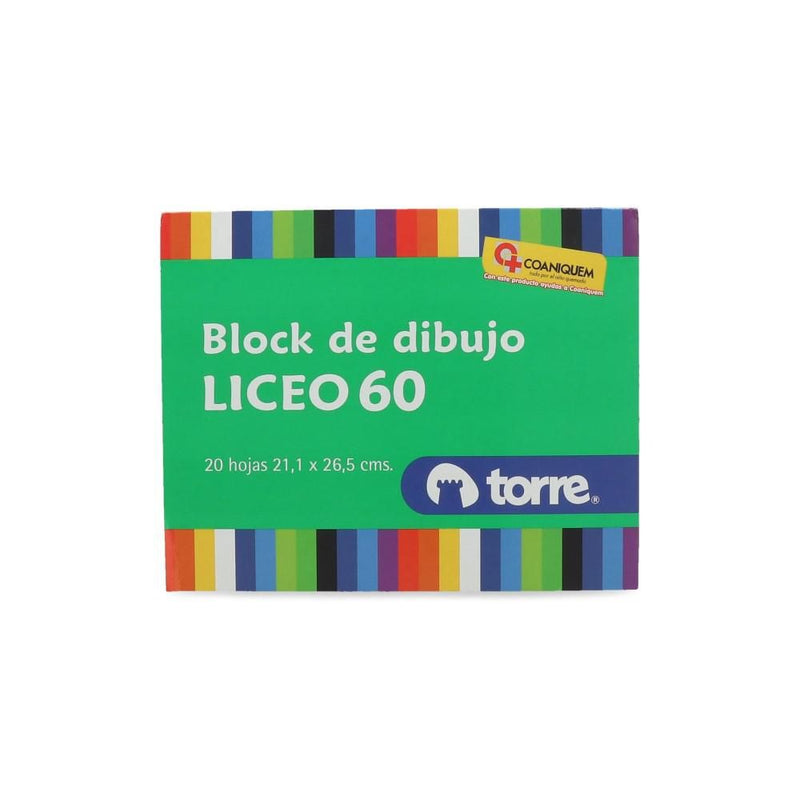 Block Dibujo N60 Liceo 20 Hj TORRE 