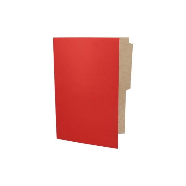 Carpeta Cartulina Pigmentada Oficio Rojo Brillante Con Pestaña DIMERC Rojo 