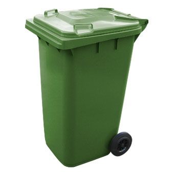 Contenedor Basura 240 Lt Verde EQUIPTRADER 